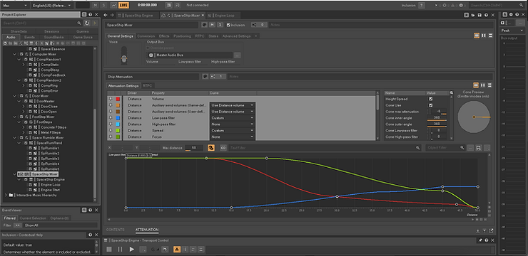 Spaceship Attenuation Curve