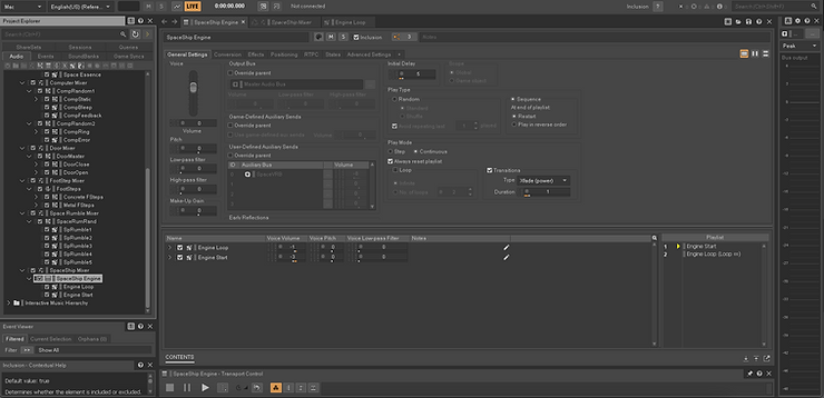 Spaceship Sequence Container
