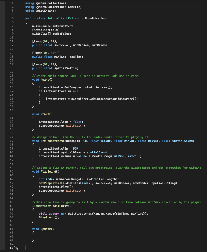Intermittent Emitter Script