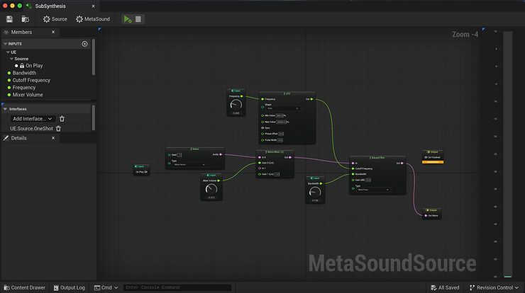 MetaSound Subtractive Synthesis
